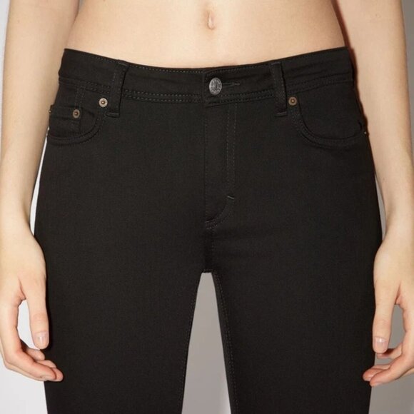 Acne Studios Blå Konst Climb Stay Black Skinny Jeans Women's Size 25 - Picture 13 of 13